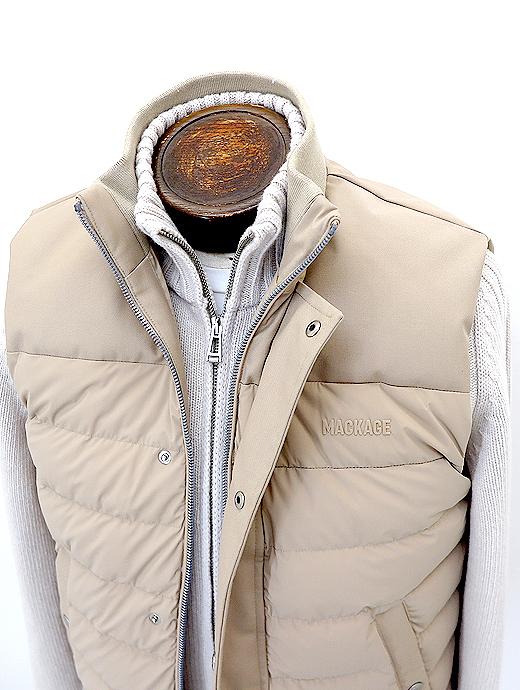 MACKAGE/マッカージュ　ダウンベスト/BRODY-Z　mcg522003-ライトベージュ