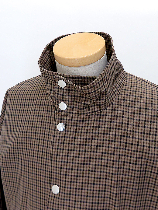 MACKINTOSH/マッキントッシュ　スタンドカラーブルゾン/ベージュ×ブラウン　mct521801-ベージュ×ブラウン