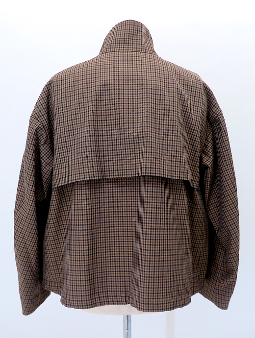 MACKINTOSH/マッキントッシュ　スタンドカラーブルゾン/ベージュ×ブラウン　mct521801-ベージュ×ブラウン