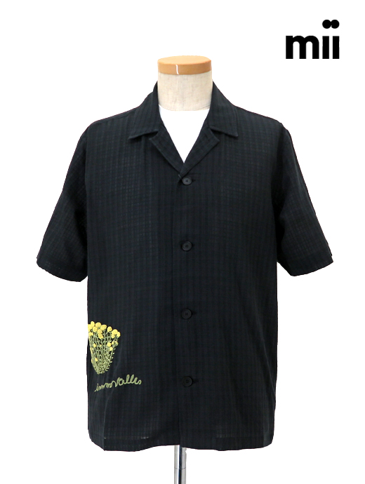 mii/ミー　オープンカラーシャツ　mii520601-ブラック