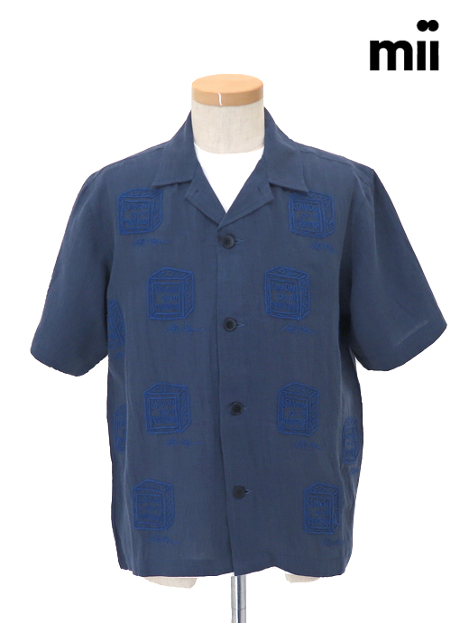 mii/ミー　オープンカラーシャツ　mii520602-ネイビー