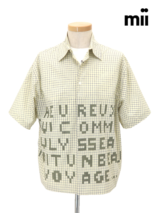 mii/ミー　オープンカラーシャツ　mii520605-クリームイエロー