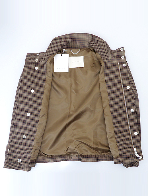 MACKINTOSH/マッキントッシュ　スタンドカラーブルゾン/ベージュ×ブラウン　mct521801-ベージュ×ブラウン