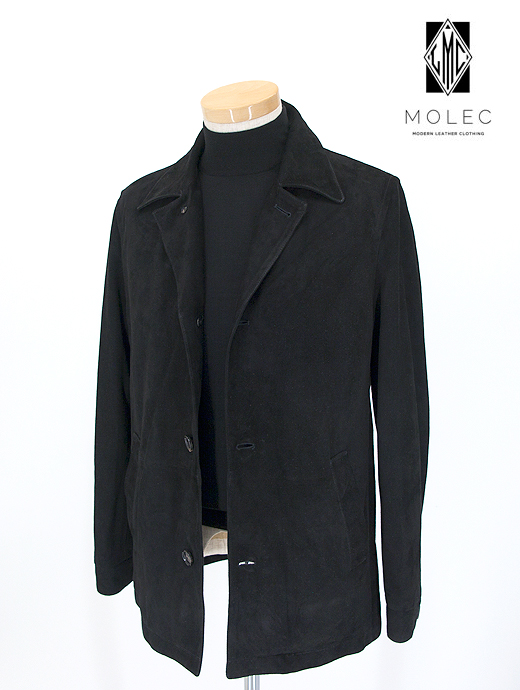 MOLEC/モレック カーコート/ゴートスエード mol401801-ブラック 