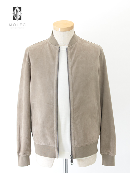 MOLEC/モレック　超軽量スエードブルゾン　mol502201-ライトベージュ