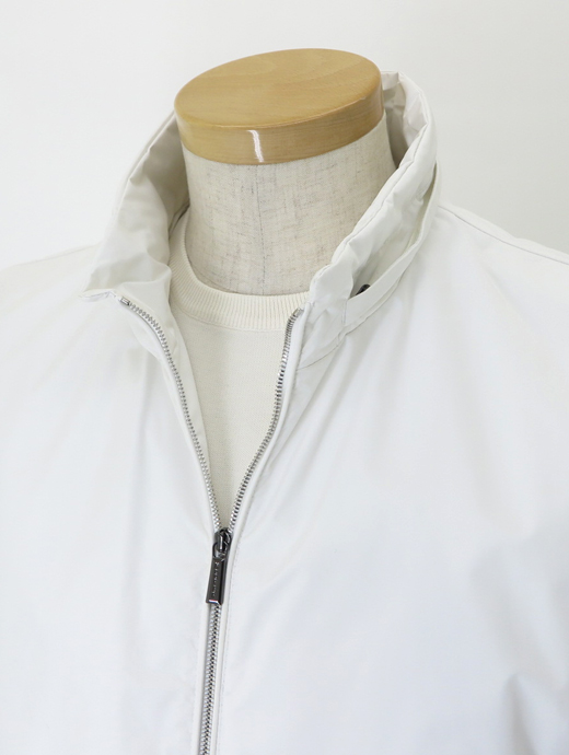 MOORER/ムーレー　撥水フーデッドベスト/LUIS-STP　moo502402-ホワイト