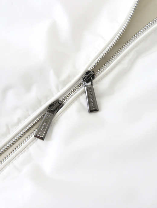 MOORER/ムーレー　撥水フーデッドベスト/LUIS-STP　moo502402-ホワイト