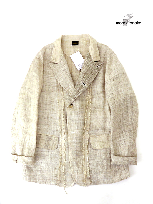 Motokitanaka/ヘンプジャケット　ヘンプジャケット　mot520401-ベージュ