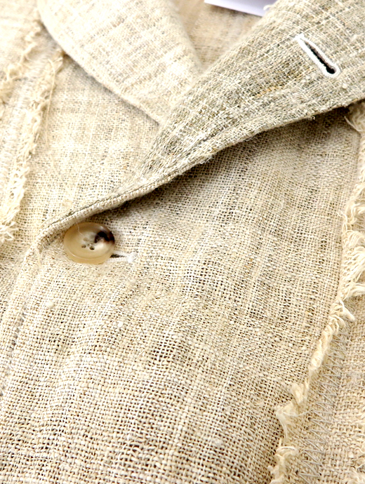 Motokitanaka/ヘンプジャケット　ヘンプジャケット　mot520401-ベージュ