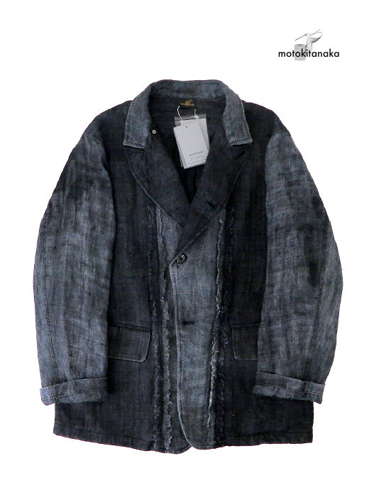 Motokitanaka/ヘンプジャケット　ヘンプジャケット　mot520402-ブラック