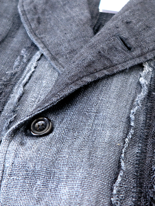 Motokitanaka/ヘンプジャケット　ヘンプジャケット　mot520402-ブラック