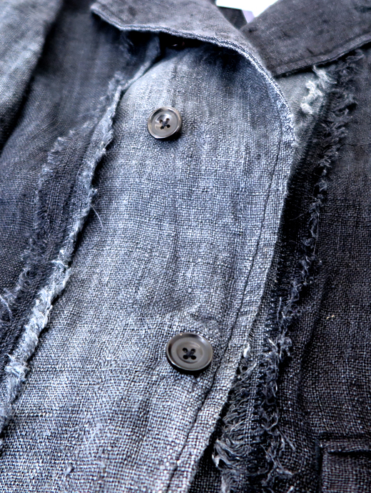 Motokitanaka/ヘンプジャケット　ヘンプジャケット　mot520402-ブラック