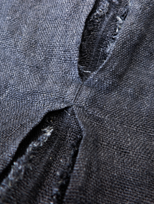 Motokitanaka/ヘンプジャケット　ヘンプジャケット　mot520402-ブラック