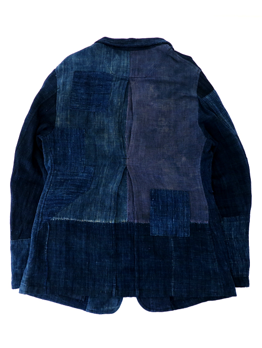 Motokitanaka/ヴィンテージ藍染コットンジャケット　ヴィンテージ藍染コットンジャケット　mot520802-藍