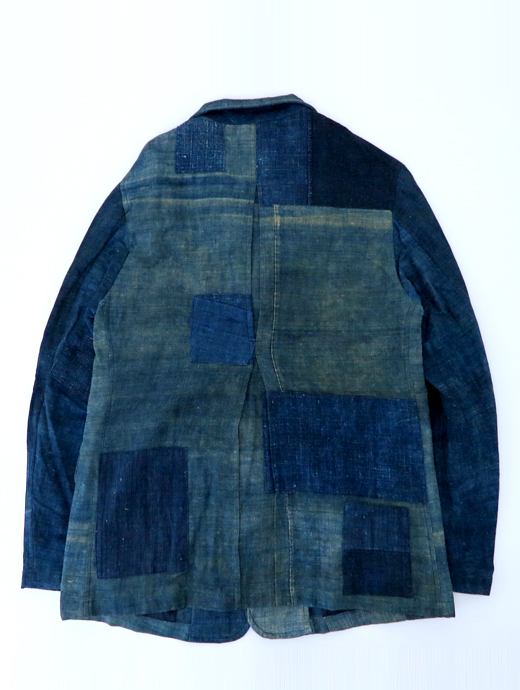 Motokitanaka/ヴィンテージ藍染コットンジャケット　ヴィンテージ藍染コットンジャケット　mot520804-藍染