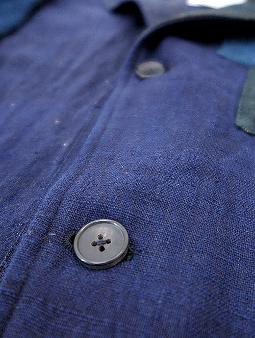 Motokitanaka/ヴィンテージ藍染コットンジャケット　ヴィンテージ藍染コットンジャケット　mot520805-藍染