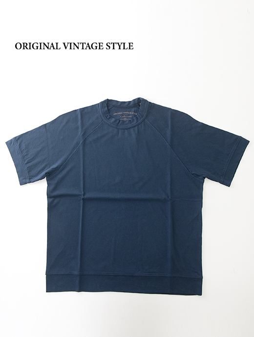 Original Vintage Style/オリジナルヴィンテージスタイル　Tシャツ/半袖カットソー/ラグランスリーブ　ovs500806-ネイビー