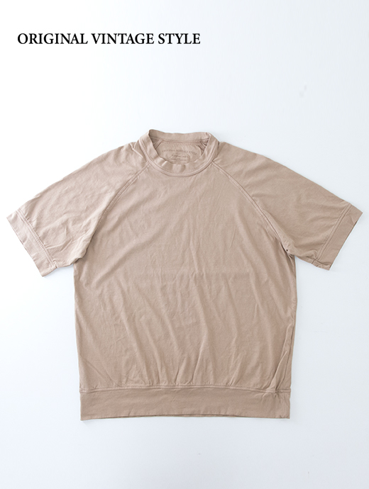 Original Vintage Style/オリジナルヴィンテージスタイル　Tシャツ/半袖カットソー/ラグランスリーブ　ovs501011-ライトブラウン
