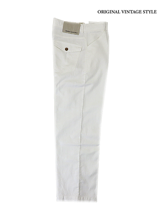 Original Vintage Style/オリジナルヴィンテージスタイル　コットンリネンパンツ　ovs520607-ホワイト