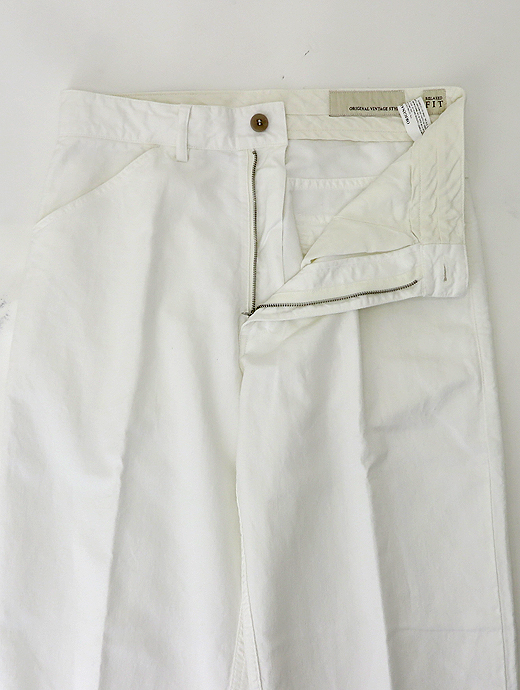 Original Vintage Style/オリジナルヴィンテージスタイル　コットンリネンパンツ　ovs520607-ホワイト