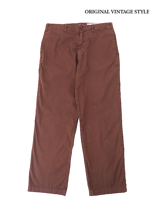Original Vintage Style/オリジナルヴィンテージスタイル　コットンパンツ　ovs520801-ブリックブラウン