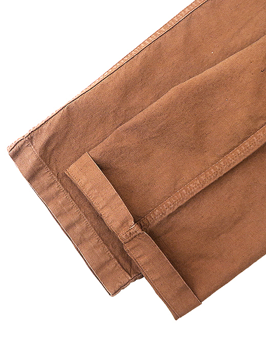 Original Vintage Style/オリジナルヴィンテージスタイル　コットンリネンパンツ　ovs520802-ブラウン