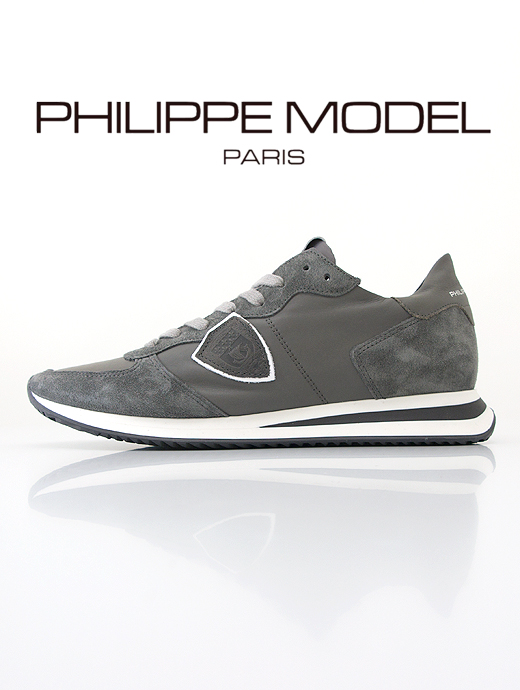 PHILIPPE MODEL/フィリップ・モデル　レザースニーカー/TRPX50　phi401402-グレー