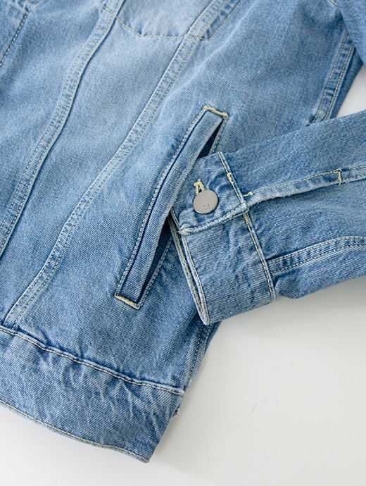 PT TORINO DENIM/ピーティートリノデニム　Gジャン/デニムジャケット/ストレッチウォッシュドデニム　pt500801-ウォッシュドブルー