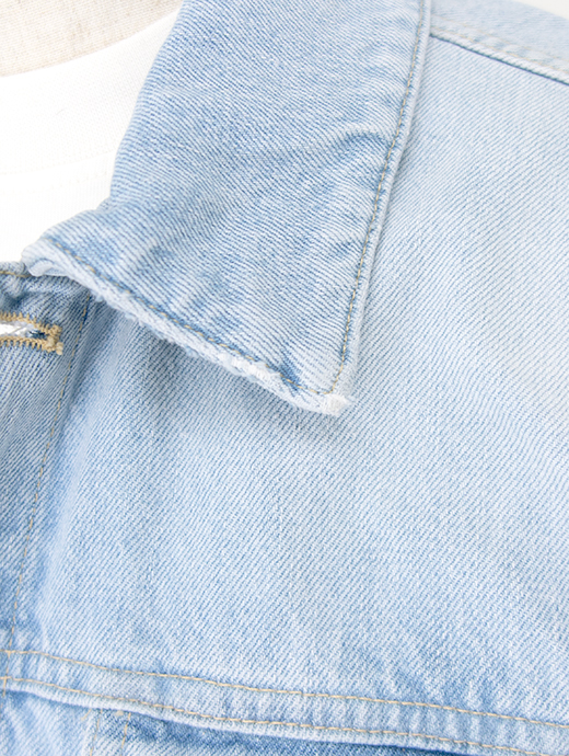 PT TORINO DENIM/ピーティートリノデニム　Gジャン/デニムジャケット/ストレッチブリーチドデニム　pt500802-ブリーチドブルー