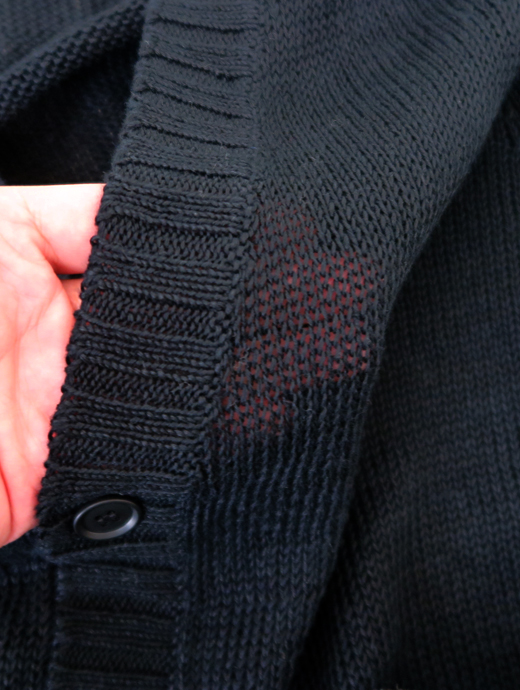 RENCONTRANT/レンコントラント　リネンカーディガン　rct520202-ブラック