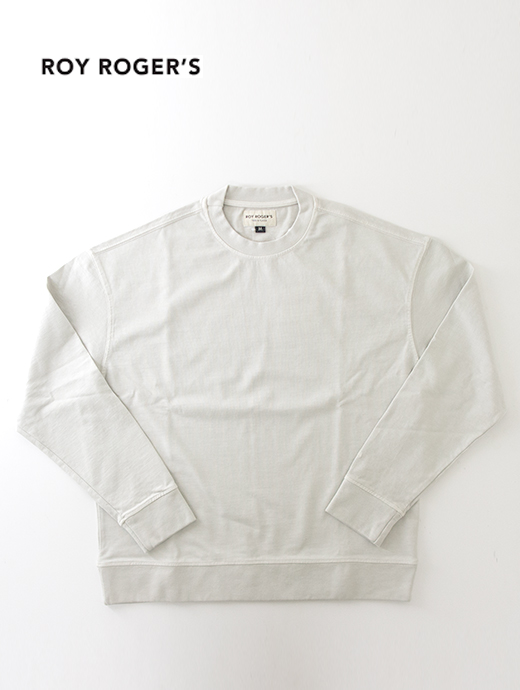 ROY ROGER'S/ロイ・ロジャーズ　ロングスリーブカットソー/Tシャツ/ヘビーウェイトコットン　roy500601-アイスグレー