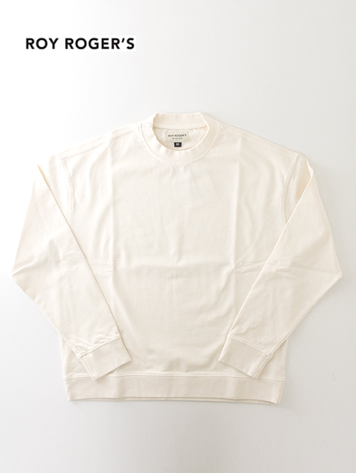 ROY ROGERS/ロイ・ロジャーズ　ロングスリーブカットソー/Tシャツ/ヘビーウェイトコットン　roy500602-エクリュ