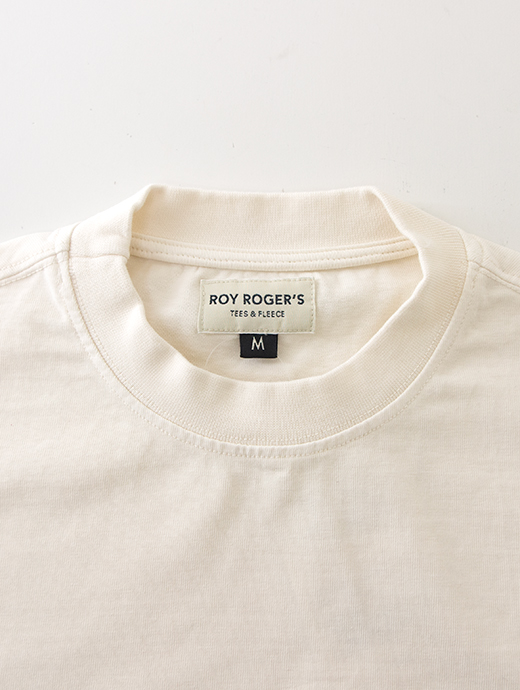 ROY ROGERS/ロイ・ロジャーズ　ロングスリーブカットソー/Tシャツ/ヘビーウェイトコットン　roy500602-エクリュ