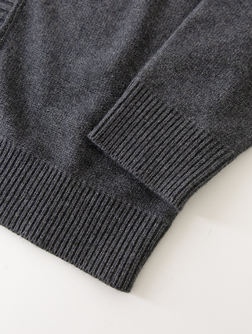 SOKO NI INAI　ニットカーディガン/4者混ウールカシミア　sni502204-グレー