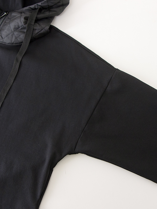 SOKO NI INAI　ジップアップパーカー　sni502207-ブラック