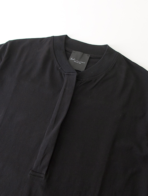SOKO NI INAI　ヘンリーネックTシャツ　sni502209-ブラック