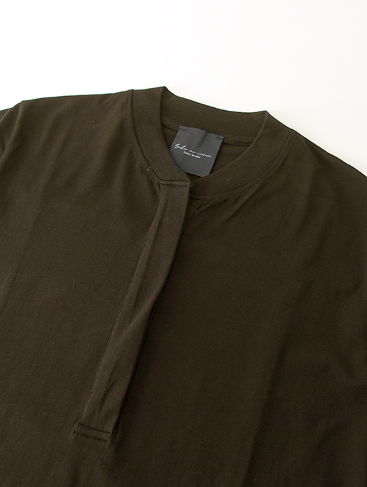 SOKO NI INAI　ヘンリーネック　sni502210-ブラウン