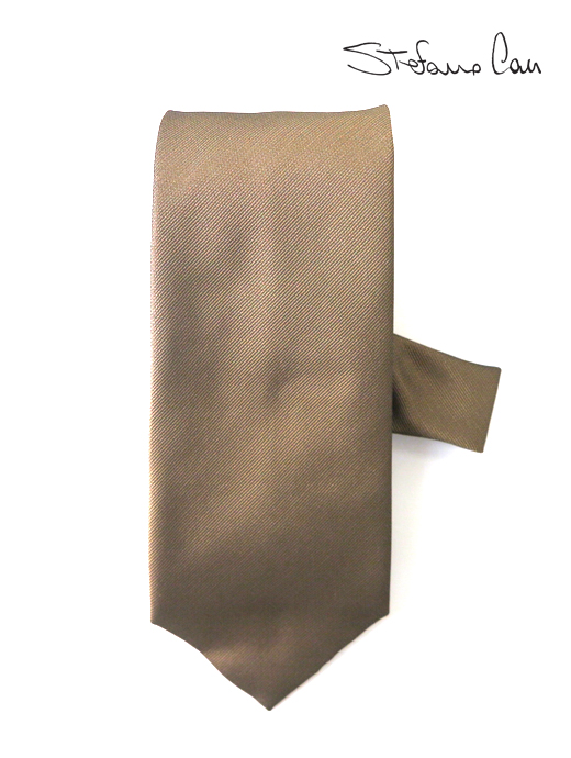Stefano Cau/ステファノ カウ　ネクタイ/シルク　ste052402-ブラウン
