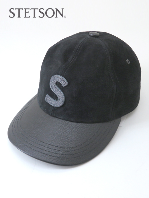 STETSON/ステットソン　レザーキャップ　ste502401-ブラック