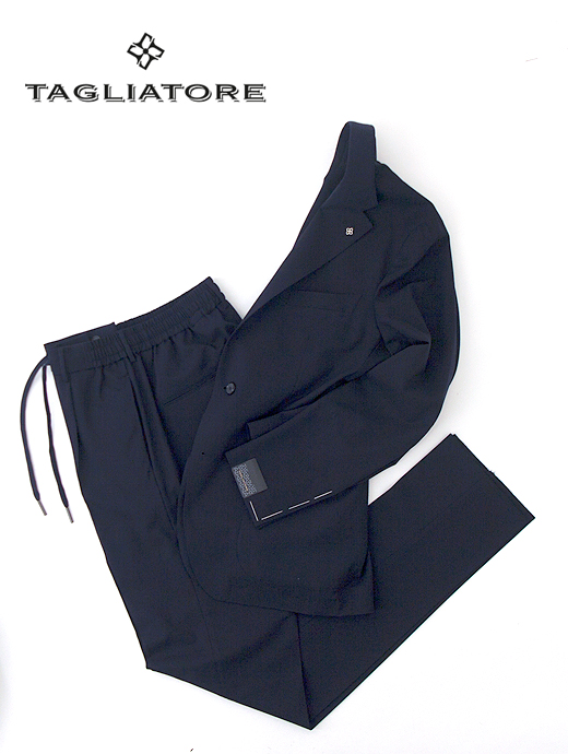 TAGLIATORE/タリアトーレ　ストレッチソフトスーツ/1プリーツ/DAKAR　tag440201-ネイビー