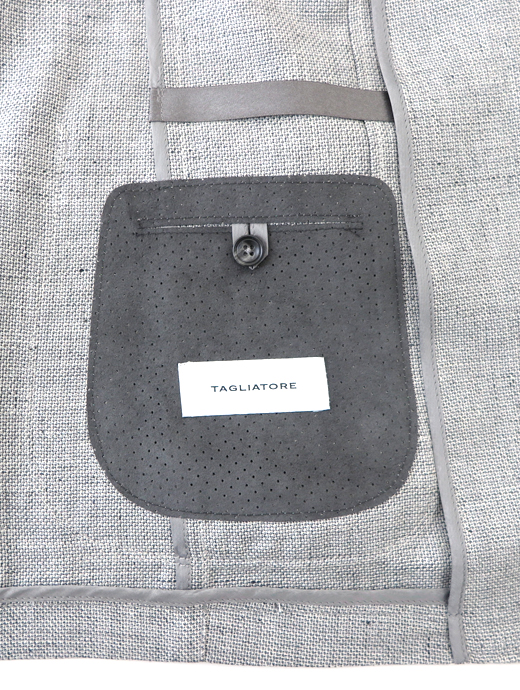TAGLIATORE/タリアトーレ　ジャケット/リネンコットン　tag520201-ライトグレー