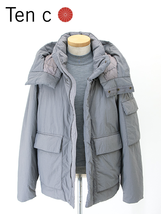 Ten c/テンシー　ライトダウンフーデッドジャケット/LIGHT DOWN VAIL JACKET　ten482201-アーバングレー