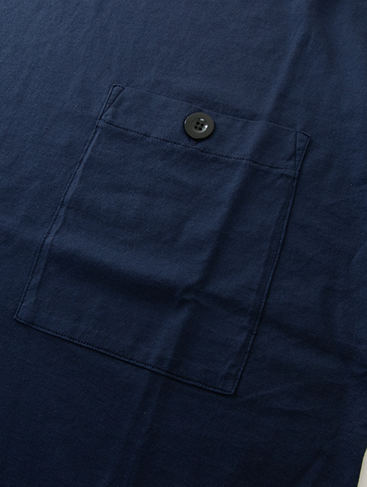 Ten c/テンシー　ポケットTシャツ/半袖カットソー/MAKO COTTON JERSEY　ten500802-ネイビー