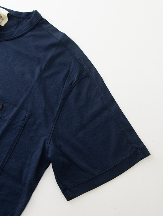 Ten c/テンシー　ポケットTシャツ/半袖カットソー/MAKO COTTON JERSEY　ten500802-ネイビー