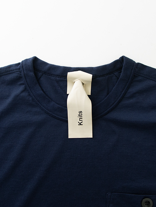 Ten c/テンシー　ポケットTシャツ/半袖カットソー/MAKO COTTON JERSEY　ten500802-ネイビー