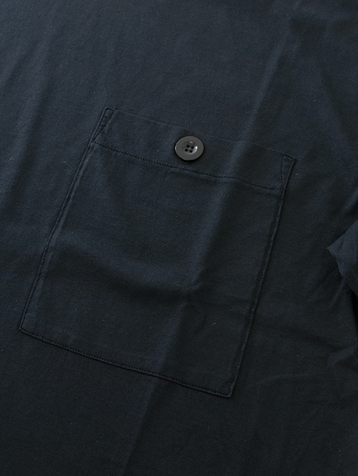 Ten c/テンシー　ポケットTシャツ/半袖カットソー/MAKO COTTON JERSEY　ten500803-ブラック