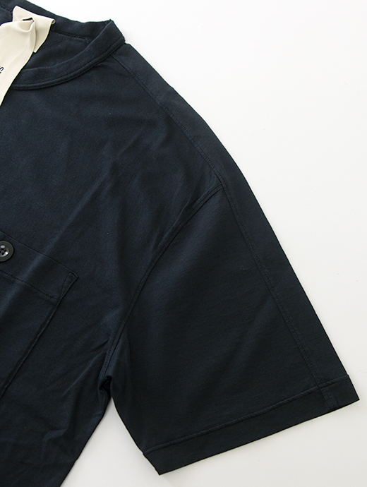 Ten c/テンシー　ポケットTシャツ/半袖カットソー/MAKO COTTON JERSEY　ten500803-ブラック