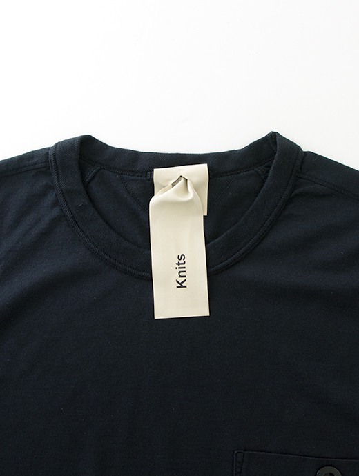 Ten c/テンシー　ポケットTシャツ/半袖カットソー/MAKO COTTON JERSEY　ten500803-ブラック