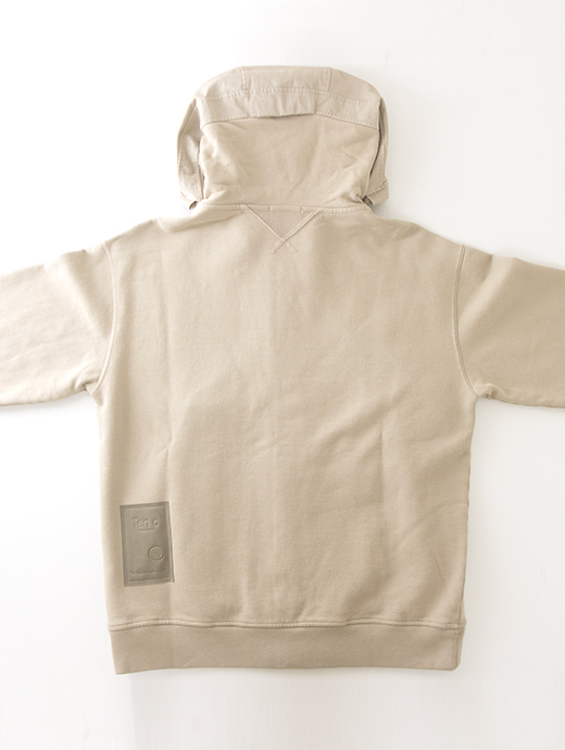 Ten c/テンシー　ジップアップスウェットフーディ　ten502001-カーキベージュ