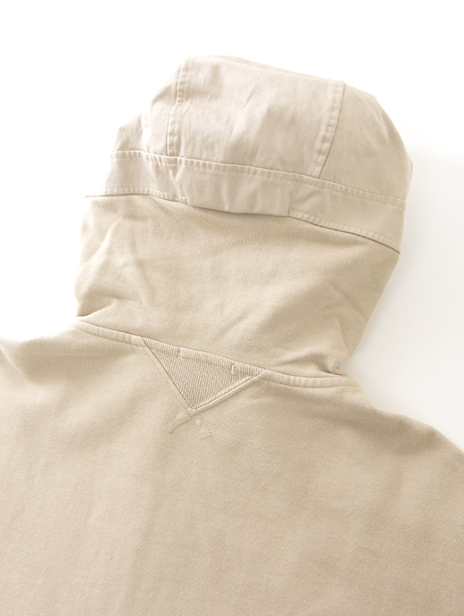 Ten c/テンシー　ジップアップスウェットフーディ　ten502001-カーキベージュ